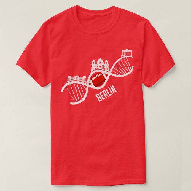 Camiseta Esquina de fútbol americano de Berlín Capital de A (Diseño del anverso)