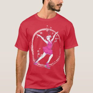 Camiseta Esquina de hielo Sakura Cerezo Flor Figura Hielo