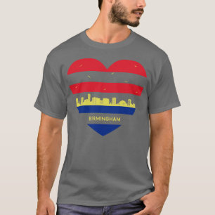 Camiseta Esquina de la ciudad de Inglaterra Aves cardíacas 