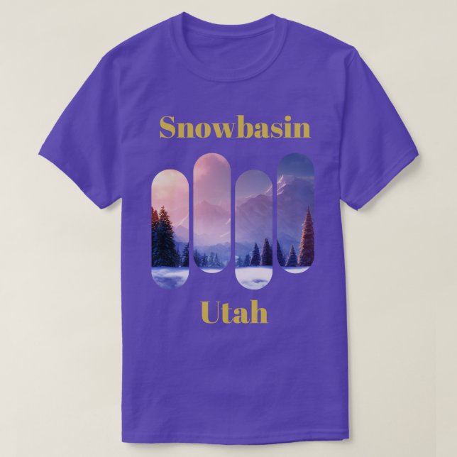 Camiseta Esquina de la cuenca de nieve Utah 3 (Diseño del anverso)