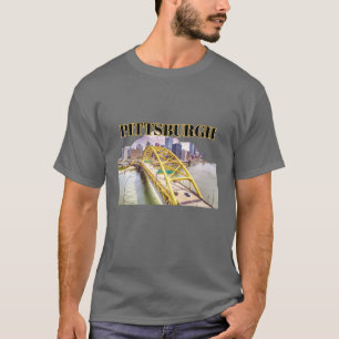 Camiseta Esquina de Pittsburgh y puente Fort Pitt