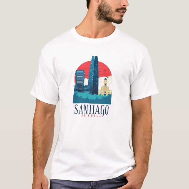 Camiseta Esquina de Santiago de Chile (Anverso)