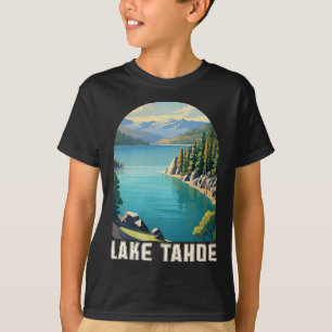 Camiseta Esquina de senderismo en la montaña de Lake Tahoe 