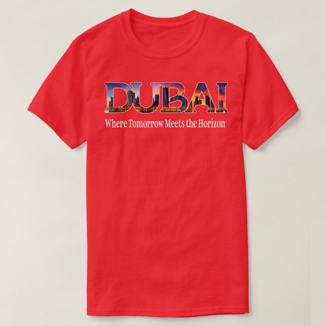 Camiseta Esquina de souvenir de Dubái Viaje D de los Emirat (Diseño del anverso)