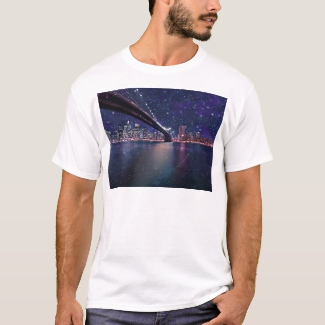 Camiseta Esquina espacial Manhattan (Anverso)