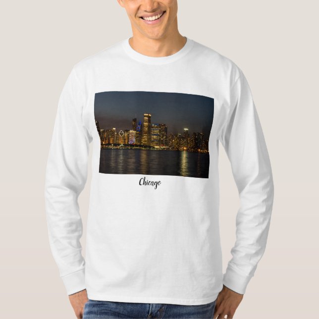 Camiseta Esquina nocturna Chicago Pano (Anverso)