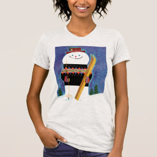 Camiseta Esquís para el muñeco de nieve