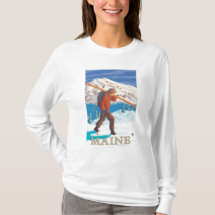 Camiseta Esquís que llevan de MaineSkier