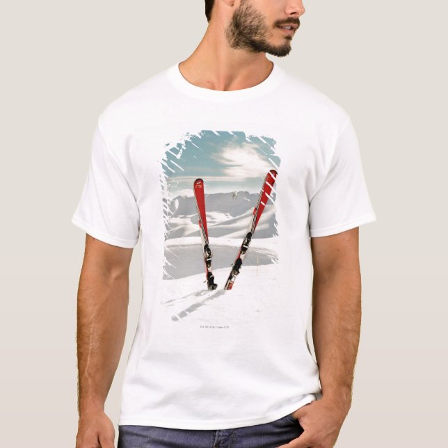 Camiseta Esquís rojos (Anverso)