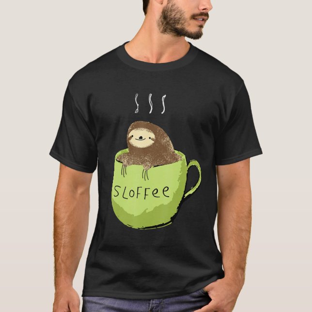 Camiseta Esquivar El Café Fanático En Una Mug (Anverso)
