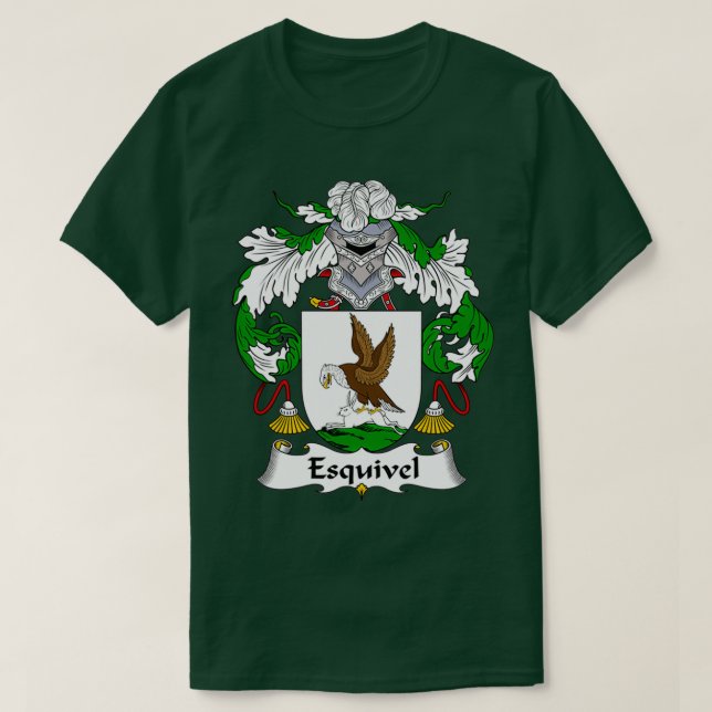 Camiseta Esquivel Escudo de Armas Creste Familiar (Diseño del anverso)