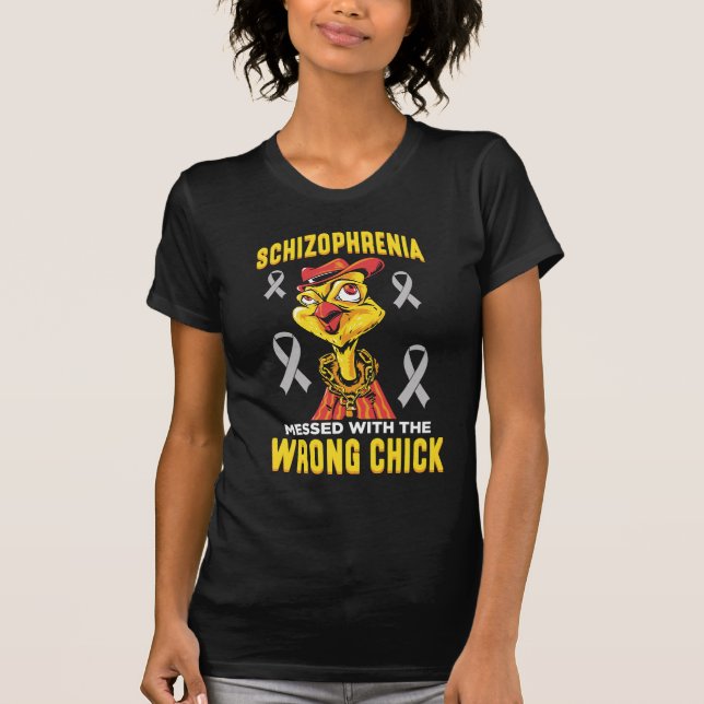 Camiseta Esquizofrenia Conciencia Esquizofrénico sarcástico (Anverso)