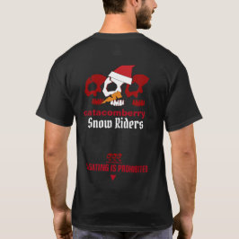 Camiseta esquuletos de catacomberry para RIDERS de NIEVE