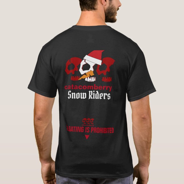 Camiseta esquuletos de catacomberry para RIDERS de NIEVE (Reverso)