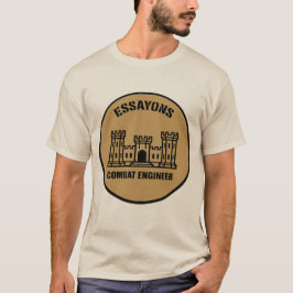 Camiseta Essayons Combat Engineer Badge Tee