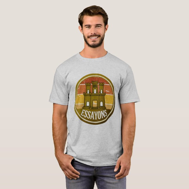 Camiseta Essayons Engineer Castle Retro T‑Shirt (Anverso completo)