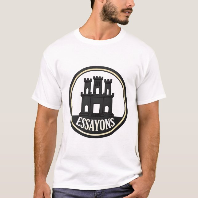 Camiseta Essayons Engineer Castle Retro T‑Shirt  (Anverso)