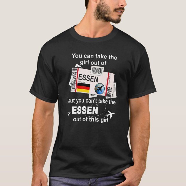 Camiseta Essen Boarding Pass  Essen Girl  Essen (Anverso)