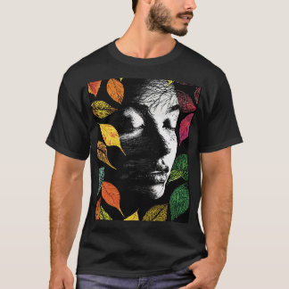 Camiseta Essenc, mujer de la naturaleza, de la línea de art
