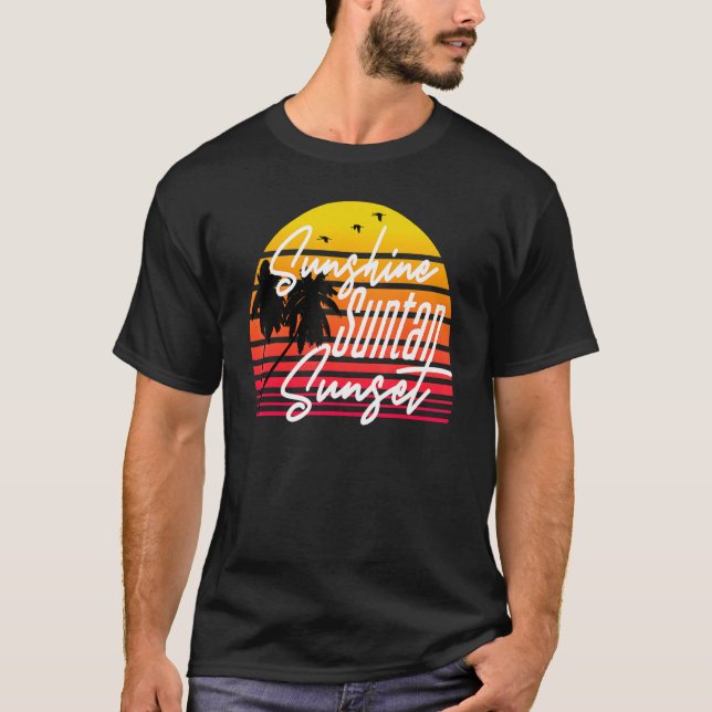 Camiseta Essense Of Summer Sunshine Suntan Sunset (Anverso)