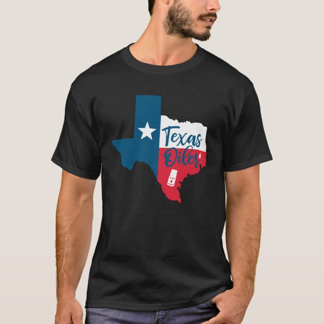 Camiseta Essential Oils Texas Flag Oiler Quote Saying (Anverso)