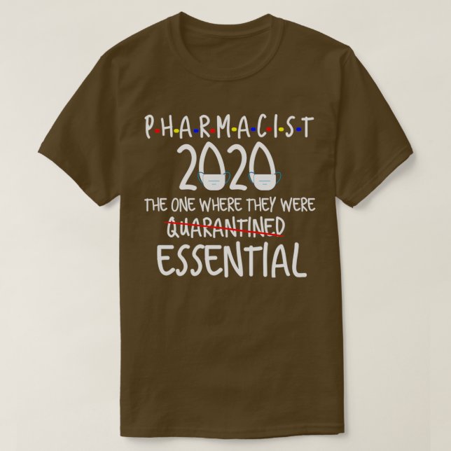 Camiseta essential pharmacist 1 (Diseño del anverso)