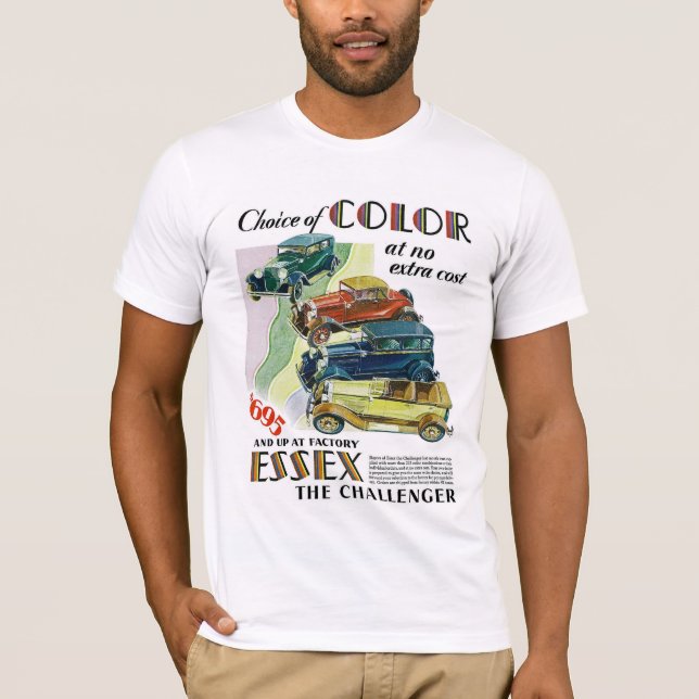 Camiseta Essex El Automóvil Challenger (Anverso)