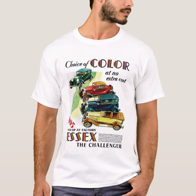 Camiseta Essex el automóvil del desafiador (Anverso)