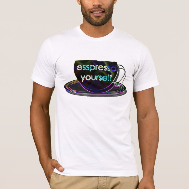 Camiseta esspresso usted mismo (Anverso)