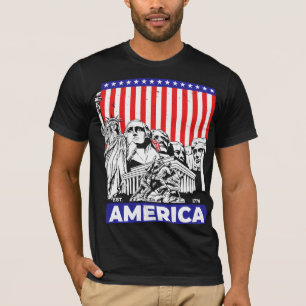 Camiseta Est 1776 Bandera Patriótica Estadounidense 4 De Ju