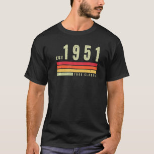 Camiseta EST 1951 Verdadera estética retro clásica B