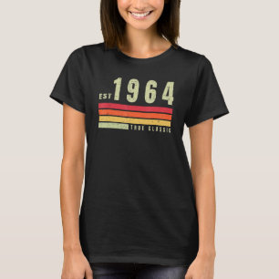 Camiseta EST 1964 Verdadero Clásico Estética Retro Vintage