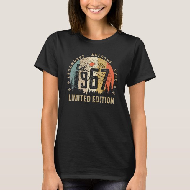 Camiseta Est 1967 55º cumpleaños 55 años (Anverso)
