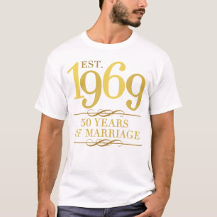Camiseta Est. 1969 50º aniversario Boda
