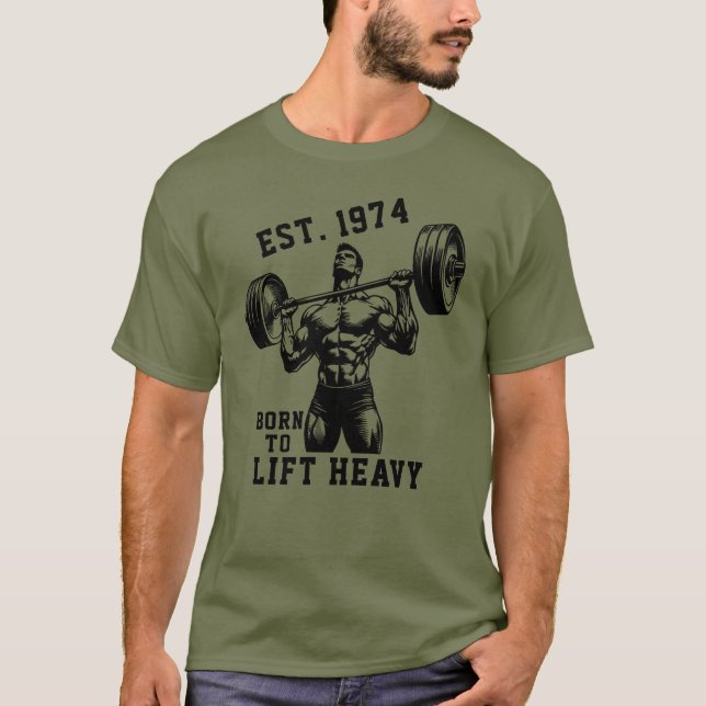 Camiseta EST Cualquier Año Nacido Para Levantar Un Duelo Pe (Anverso)