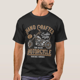 Camiseta Est. Diseño de motocicleta de época 1983