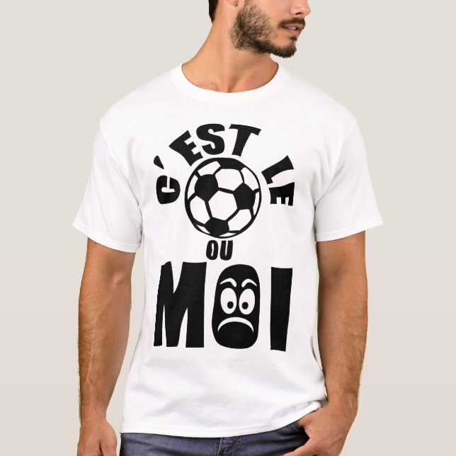 Camiseta est foot ou moi expression femme  football 1 (Anverso)
