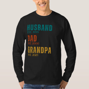 Camiseta Est personalizado. Años Esposo Papá Abuelo Retro
