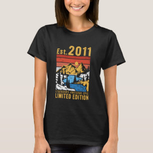 Camiseta Est. Vintage 2011 Limited Edition 14th Birthday 14