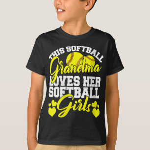 Camiseta Esta abuela de Softball ama a sus Chicas Sof