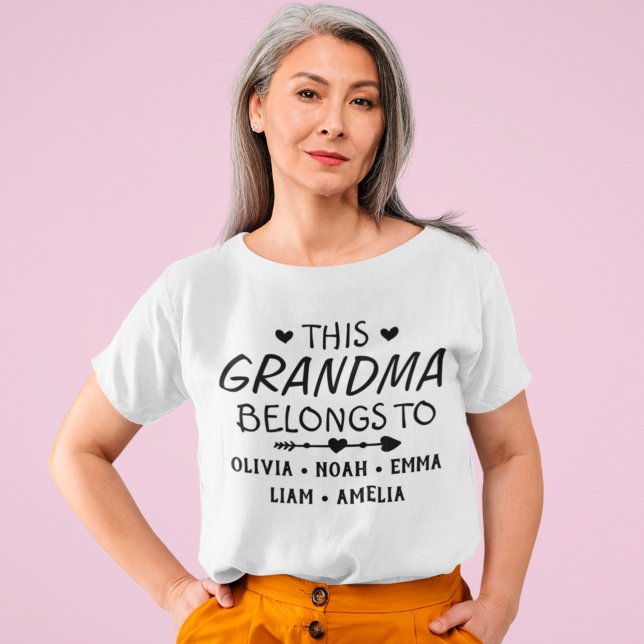 Camiseta Esta abuelita pertenece a los niños Personalizados (Subido por el creador)