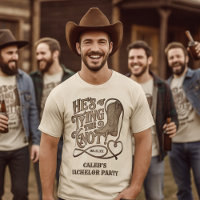 Está Atando el Nudo Fiesta de Soltero Vaquero del 