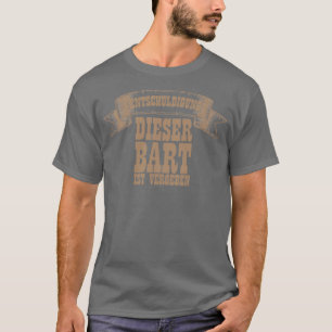 Camiseta Esta barba está perdonada. Diga graciosa barbuda