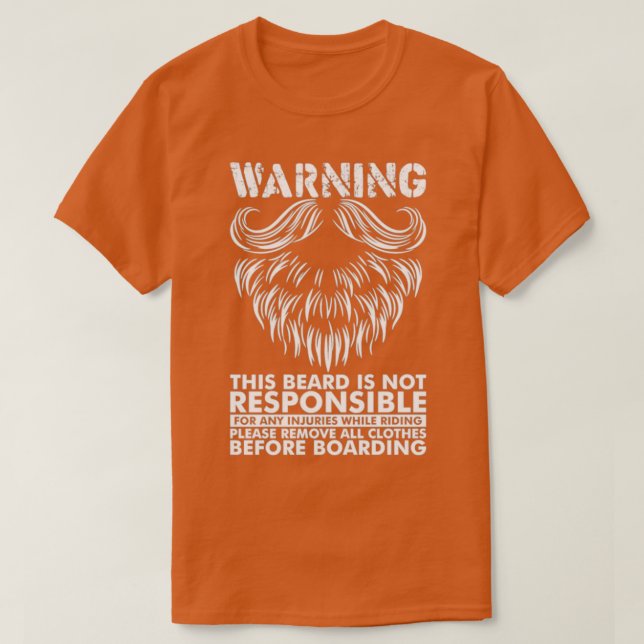 Camiseta Esta barba no es responsable (Diseño del anverso)