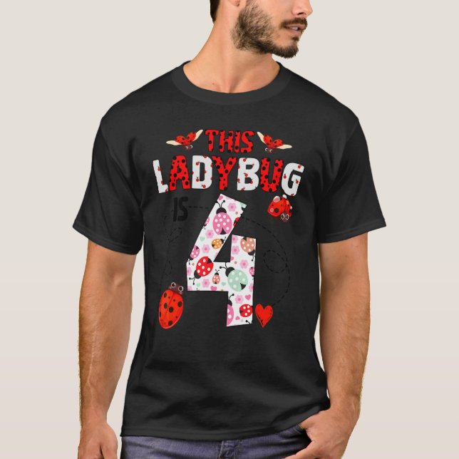 Camiseta Esta Bichera De Ladybug Es Un Tema De Bicho De Lad (Anverso)