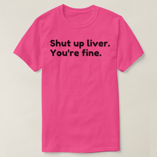 Camiseta Está bien beber alcohol diciendo (Diseño del anverso)