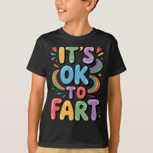 Camiseta Está Bien Cagar Humor De Gas Divertido Diseño Flat