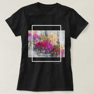 Camiseta Está bien con mi alma acuarela floral