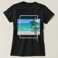 Está bien con mi alma palmeras de playa tropical