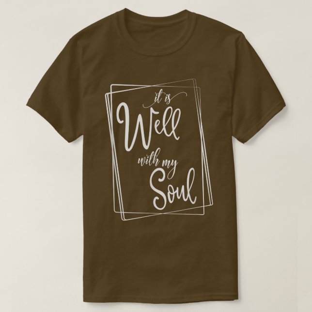 Camiseta Está Bien Con Mi Motivación De Alma Fe Himno De Fe (Diseño del anverso)